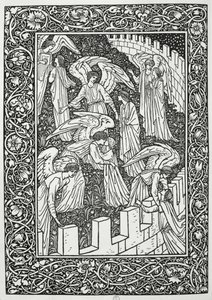 Anges derrière le sanctuaire intérieur, de 